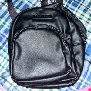 Black Playboy Mini Backpack
